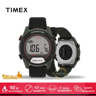 Herrenuhr Timex Expedition Digital Indiglo Herzfrequenzmesser Aktivitätstracker