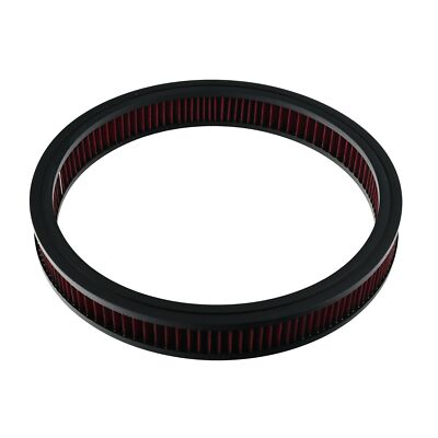 14 inch x 2 inch High-Performance Washable Air Filter Element Red Fit Universal