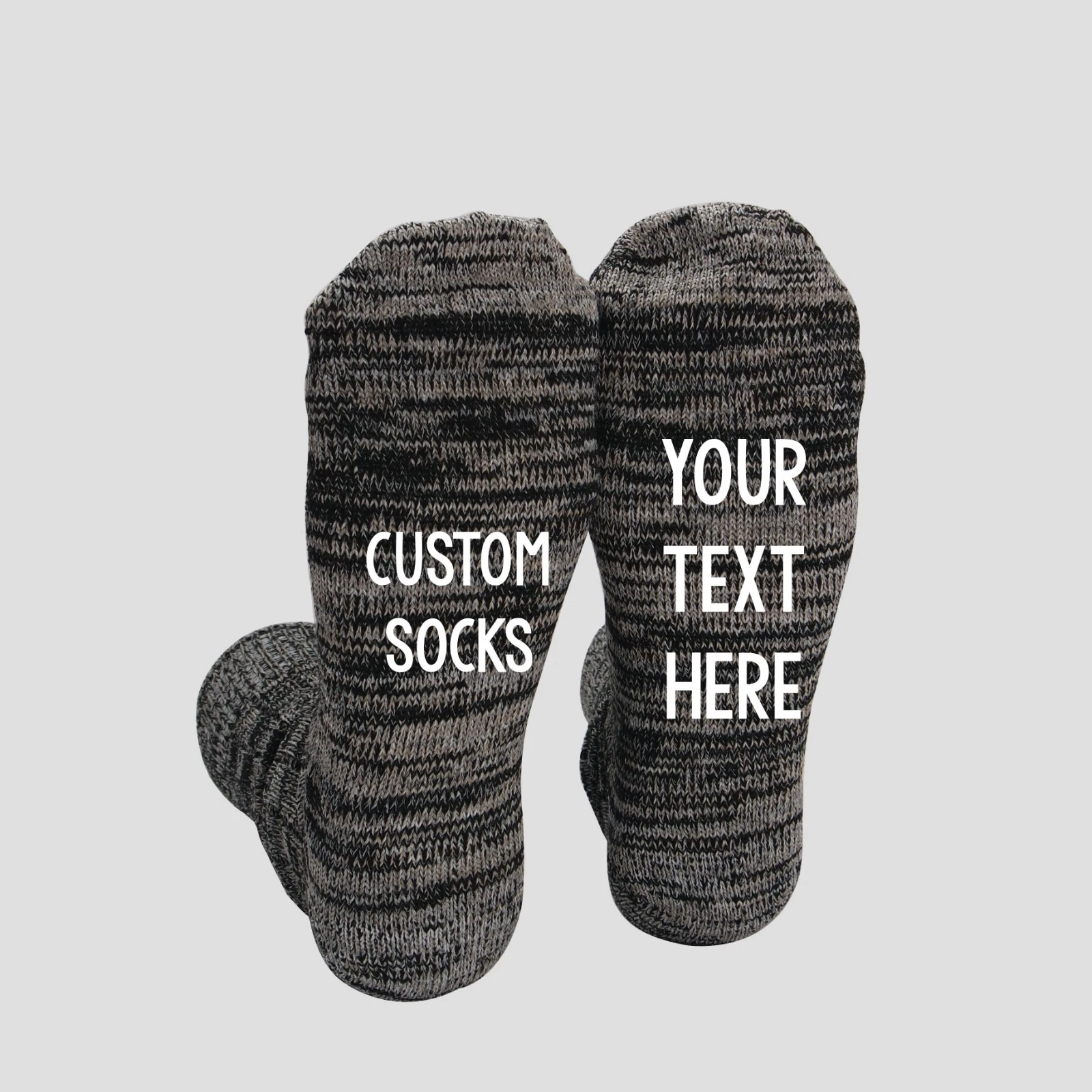 Personalized Text Socks Any Wording Men's Socks, Custom Gift Sock, Funny Novelty