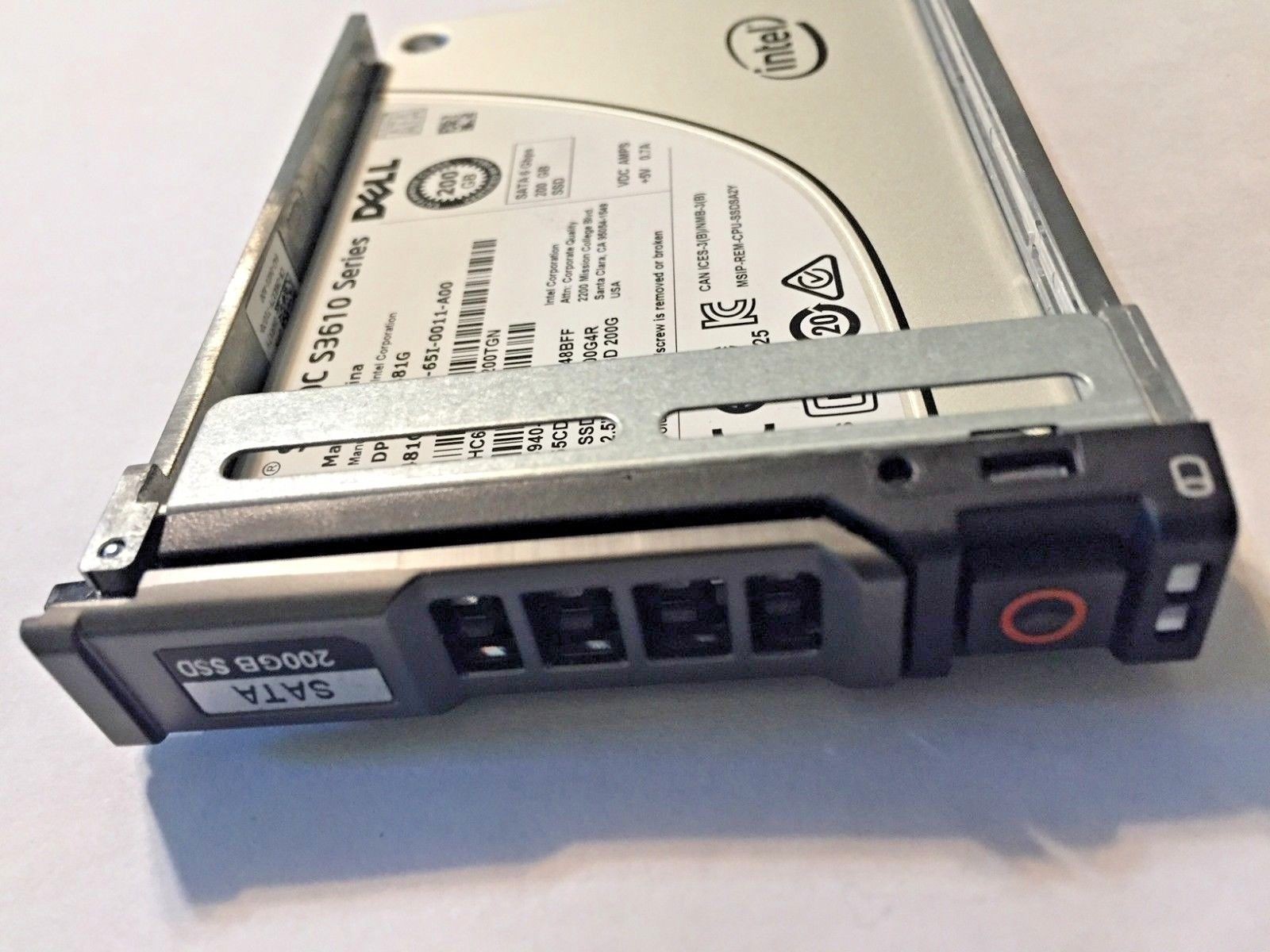 3.2 TB Ssd Dell 400GB 6Gbps SATA Mix Use MLC 1.8 SSD S3610 2.5