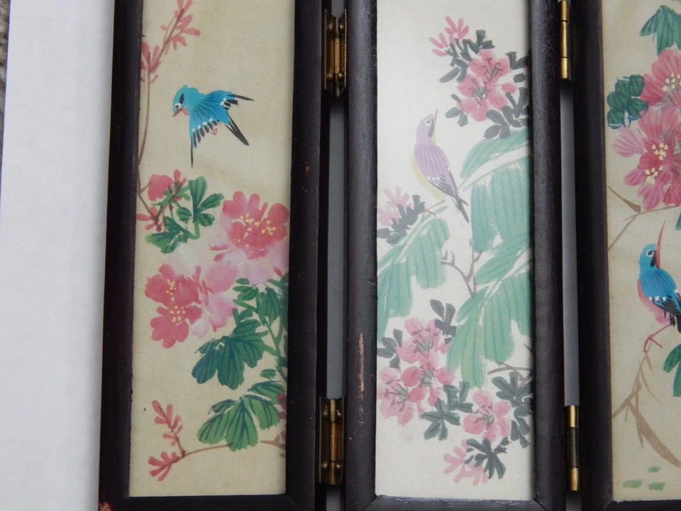 老式罕见 1988 年韩国首尔南方小型桌子顶部木质折叠分体 2 张 — 第 4/4 张图片