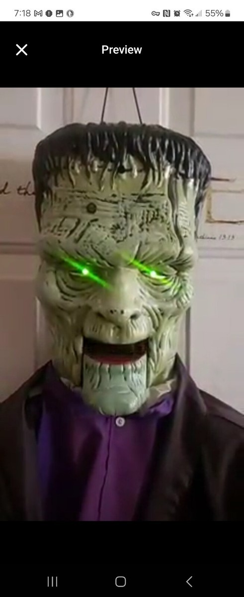 FRANKENSTEIN 6 FOOT VINTAGE LIFE SIZE SINGS & POSES By GEMMY