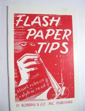 Flash Paper Tips -  How to Use with Bills Cards Silks Rope Magic Tricks