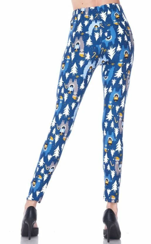 Buttery Soft Llama Christmas Leggings