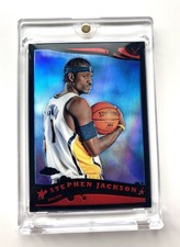2005-06 Topps Chrome - Stephen Jackson , Black Refractor /399