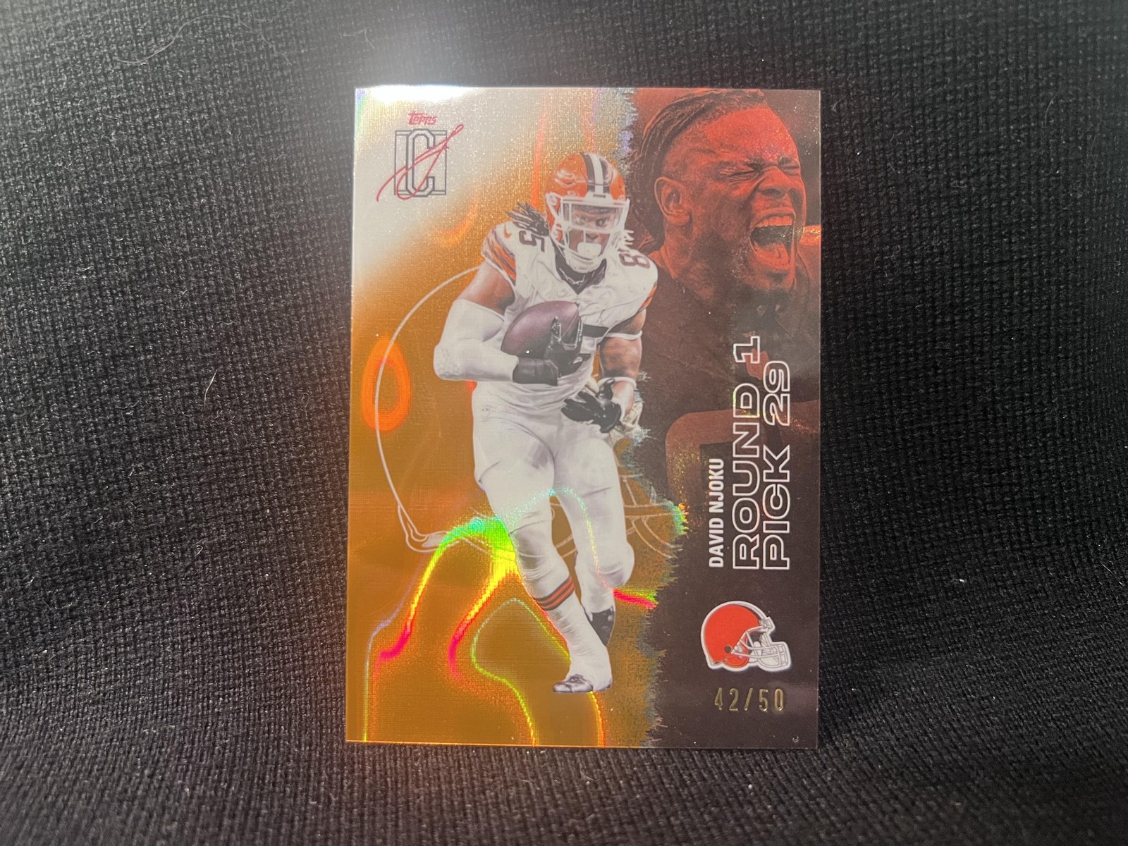 2025 Topps Signature Class #71 David Njoku Orange #/50