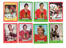1973-74 O-Pee-Chee Hockey - BLACKHAWKS - LOT of 8 Vintage NHL OPC Cards