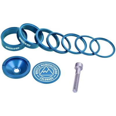 Wheels Manufacturing Pro StackRight Headset Spacer Kit - Teal SRHS-PKIT1-5