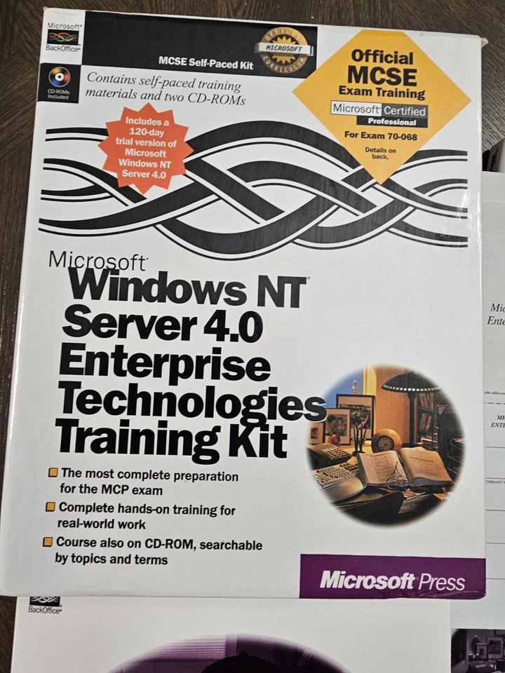 Windows NT Server 4.0 Enterprise Training Kit + 2 CD-ROMs | MCSE Microsoft Press - Image 2 of 4