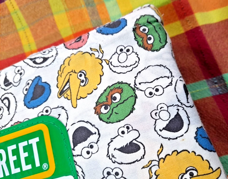 儿童芝麻街 3 件套棉床单套装双 Elmo 大鸟饼干怪物奥斯卡 — 第 3/4 张图片