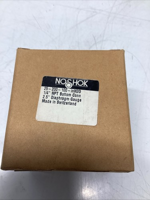 #ad NOSHOK 25 200 100 InH20 GAUGE 0 100 PSI T 195 $70.00