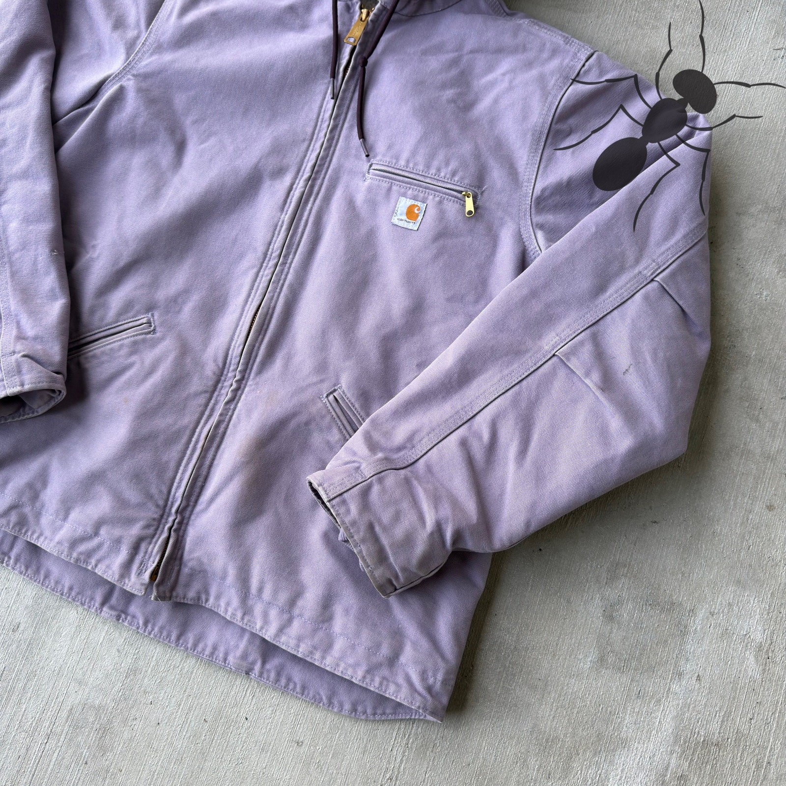 Carhartt WOMENS WJ141 purple sierra work wear jacket thumbnail 4