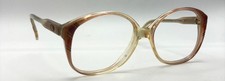 Vintage Anne Klein Joanna Brown Beige Oval Sunglasses FRAMES ONLY France