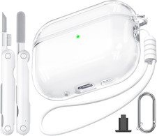 For Airpods Pro 3 Case 2025 , Military-Grade Shockproof Clear Cover, Soft TPU