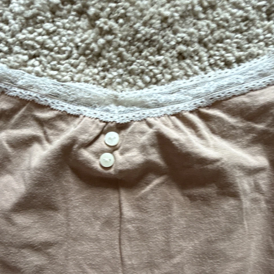 H&M Women's Brown Camisole Vest Top Size 12 Lace Trim Adjustable Straps - Image 2 of 3