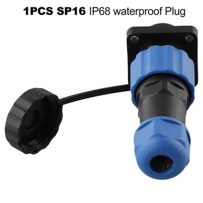 2-9Polig Rundsteckverbinder, Quadratischer Einbau Wasserdichter Stecker&Buchse