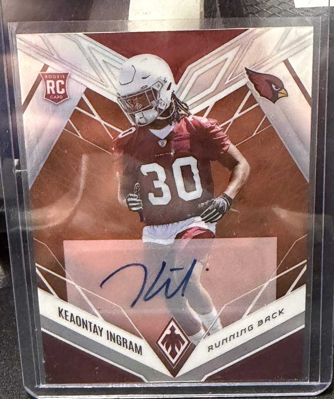 Keaontay Ingram Panini Phoenix #153 Autograph-Orange