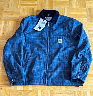 Carhartt WIP Detroit Jacket Multi Checked Size L NEW