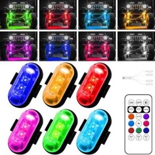 Wireless LED Lights for Car, Wireless Rock Lights with 8 Colors 10 6pcs