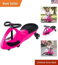 Kids Wiggle Car by Lil  Rider - Vibrant Pink Ride-On Toy for Indoor/Outdoor Fun