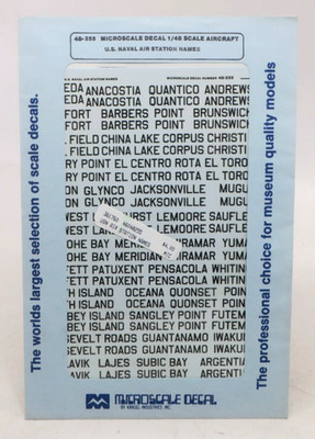 Microscale Decal 1/48 U.S. Naval Air Station Names Decals #48-225