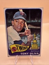 1965 Topps Tony Oliva #340 Twins All Star Rookie Trophy Vintage Card. rookie card picture