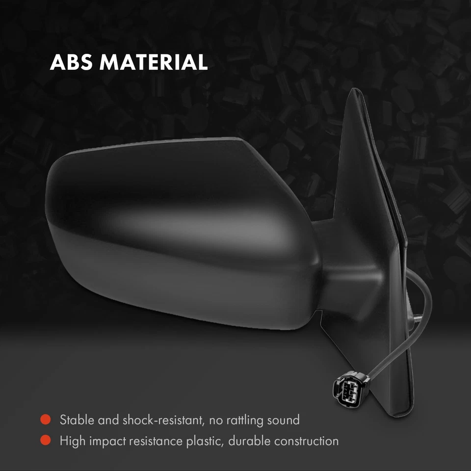 2x Espejo eléctrico texturizado negro 3 pines para Mitsubishi Galant 2004-2012 MR599983XA Foto 3 de 4
