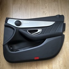 MERCEDES C CLASS W205 OEM FRONT DRIVERS DOOR CARD COMPLETE 2014-2021