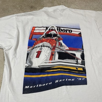 90’s Marlbolo Pocket T-shirt Vintage Marlboro Unlimited Train Pocket T Shirt ONE SIZE Double