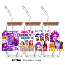 K-Pop Demon Hunters Wrapping Transfer Cups HUNTRX Decal Rumi Kpop Saja Boys