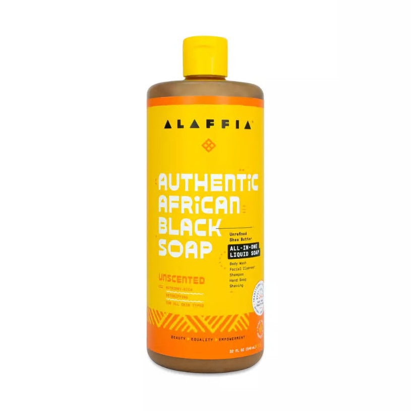 Alaffia African Black Soap Unscented 32 oz