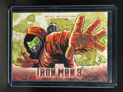 2013 Upper Deck Marvel Iron Man 3 Artist Sketch Card Matt Slay Radioactive Man