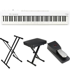 Roland FP-30X Digital Piano with Speakers Essentials Bundle- White
