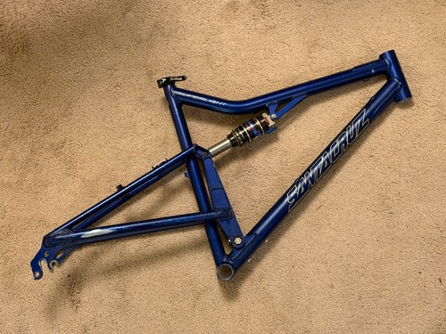 2003 Santa Cruz Superlight Frame Large 26” Fox Float Shock USA Made Blue
