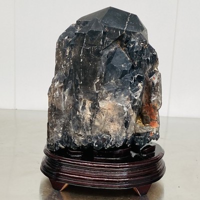Natural Black Crystal Specimen Quartz Crystal Specimen Healing 7160g