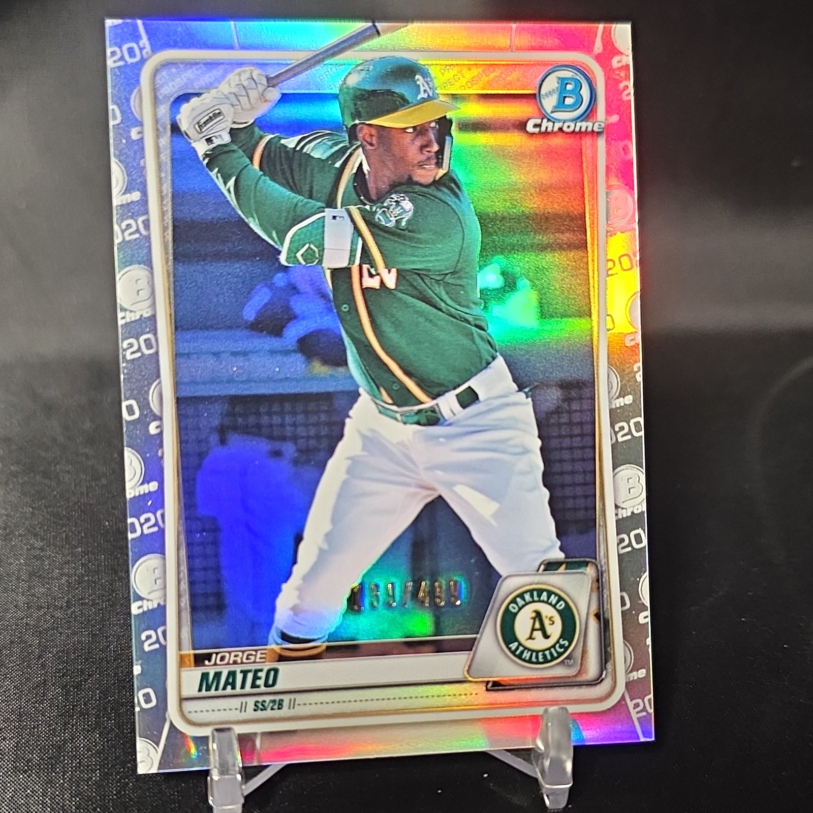 Topps 2020 Bowman Chrome Jorge Mateo Refractor BCP-138 Serial Numbered /499