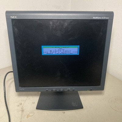 NEC Multisync LCD 1850E 18  Monitor Works Great