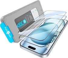 2PCS HD 9H Tempered Glass Screen Protector for iPhone 15 Plus