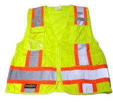 RADIANS SV6-2ZGM SAFETY VEST ANSI Two Tone Surveyor Class 2 Vest Small