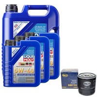 MotoröL Set High Tech 5W-40 Liqui Moly 8 Liter + ÖLfilter FüR Alfa Romeo 164