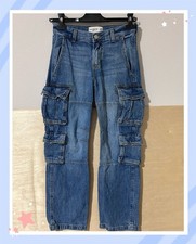 Abercrombie Kids Boys  Baggy Cargo Jeans Medium Wash Size R9/10