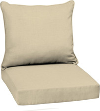 Arden Outdoor Deep Seat Cushion Set, 22 in X 24 In, Weather-Proof, Rain-Proof, F
