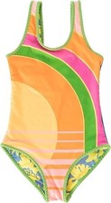Maaji One Piece Infinity Girls 8 Multicolor Stretch Reversible Swimwear TLW673