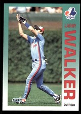 Larry Walker 1992 Fleer #493 Montreal Expos MLB READ FREE SHIPPING AutographDen