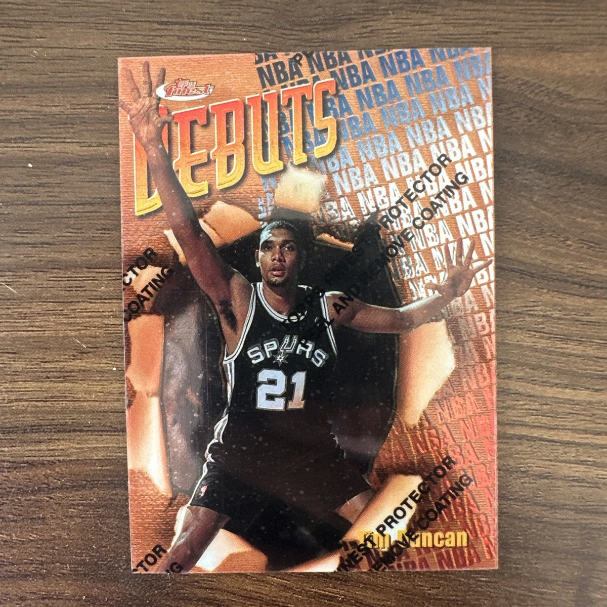 Topps Tim Duncan Basketball Rookie Sports Trading Cards