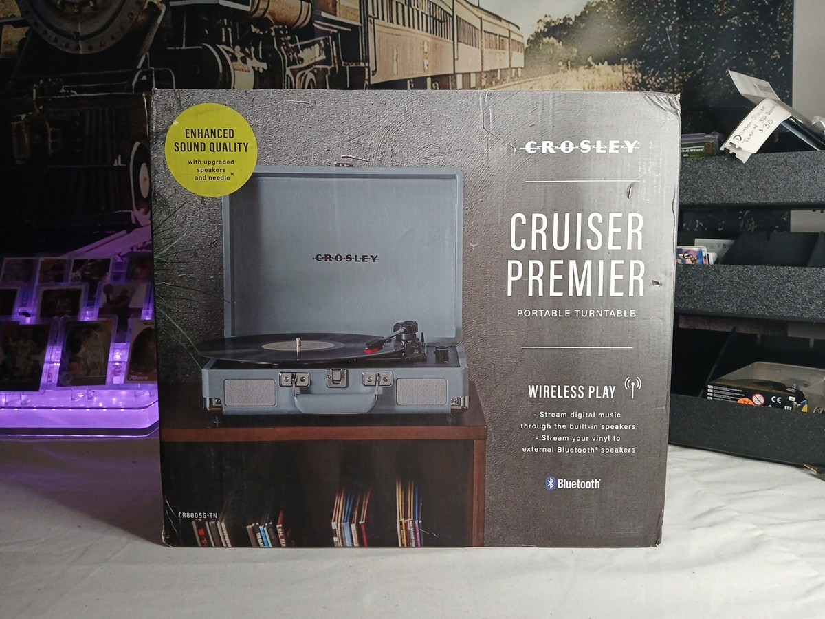 Crosley CR8005G-TN Cruiser Vinyl Record Player w/Speakers