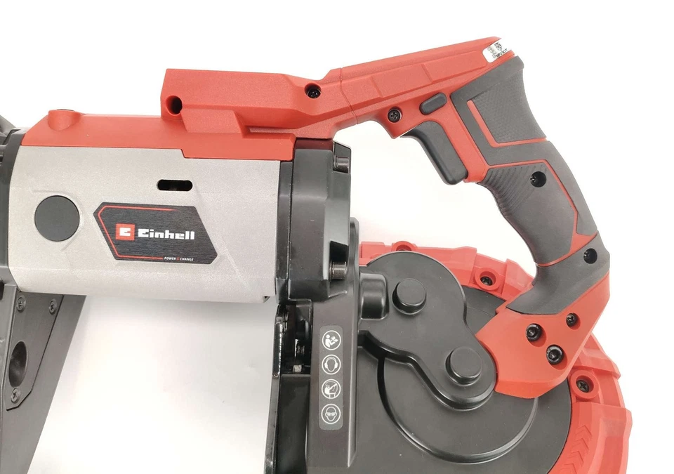 SEGA A NASTRO A BATTERIA EINHELL POWER X-CHANGE TE-MB 18/127 LI - Immagine 3 di 4