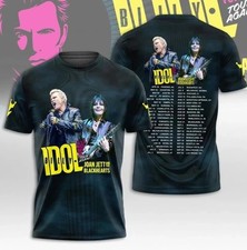 Billy Idol It S Nice Day To Tour 2025 3D Printed T-Shirt For Fans