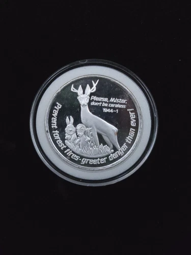 Smokey Bear 1 oz .999 Fine Silver Rounds Variety Design 1944-1