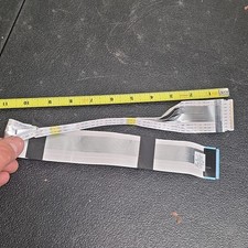 AWM 61001-04773 Flat Ribbon Cable 60V Copper Polyester White Audio/Video 16in
